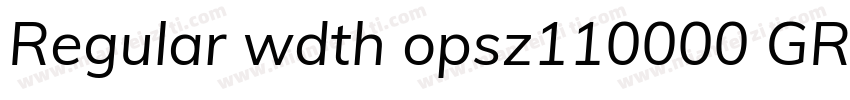 Regular wdth opsz110000 GRAD wght字体转换